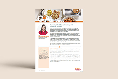 Q&Almonds - Powering Plant-Based Snacking with California Almonds and Chef Christine Farkas March 2021