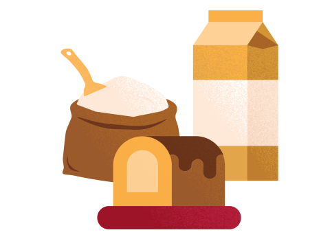 Illustration of an orange badge with a white checkmark in the center, symbolizing approval or quality.